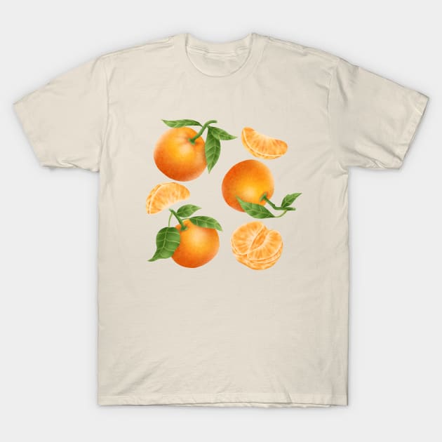 Tangerines T-Shirt by CleanRain3675